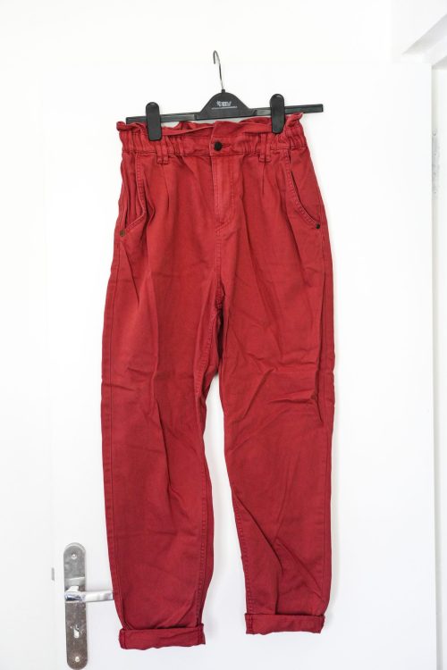 Pantalon rouge brique slouchy