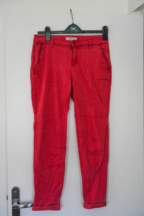 Pantalon chino rouge