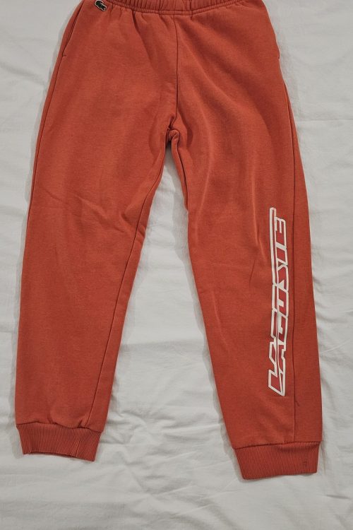 Jogging orange Lacoste 12 ans